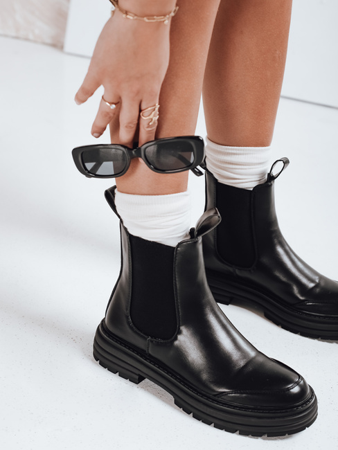 LUXIBOOTS női platform csizma fekete Dstreet ZY1020 ZY1020