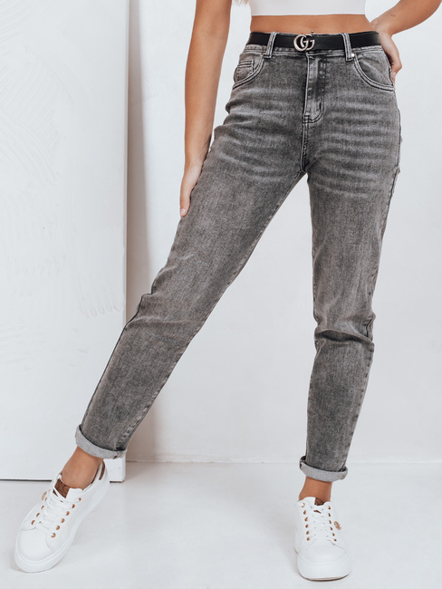 Női mom fit farmernadrág szürke Dstreet UY2751