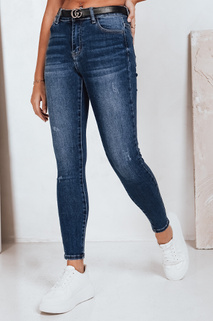 Női magas derekú skinny farmer navy blue Dstreet UY2823