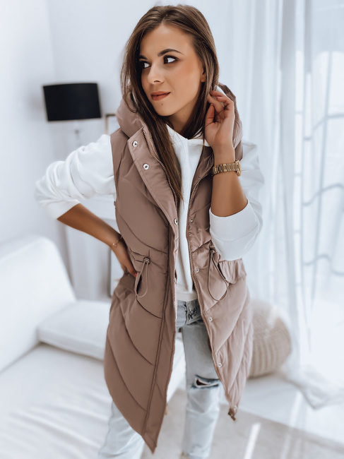 Női steppelt mellény GAMIS rózsaszín Dstreet TY3292