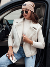 Női szarvasbőr mellény báránybőr WOOLZIP fehér Dstreet TY4743