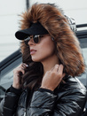 Kurtka damska czarna WINTERZIP z kapturem Dstreet TY4568