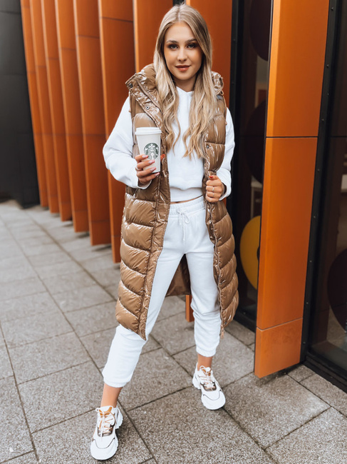 Női steppelt mellény GANTINI Szín Camel DSTREET TY3741