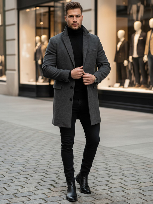 Férfi kabát camel színben CX0441