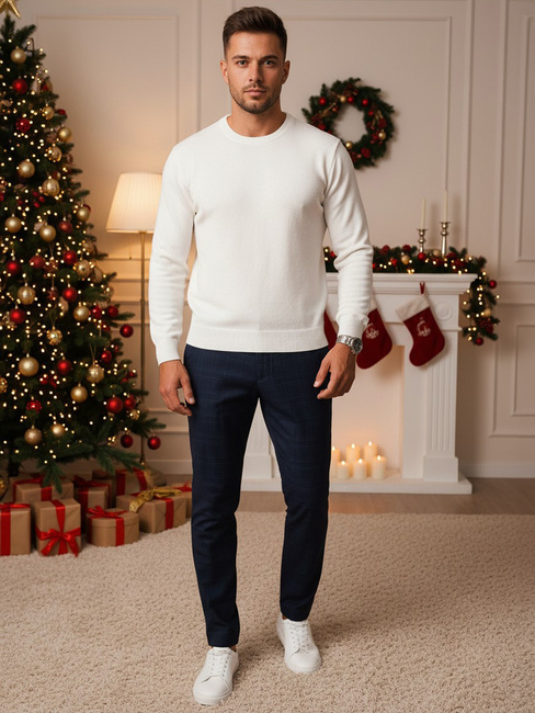 Férfi sötétkék chino nadrág Dstreet UX4393z