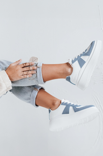 Női platform tornacipő MODNIKKI kék Dstreet ZY1003