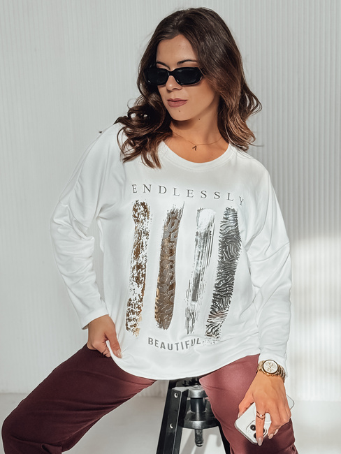 Női oversize blúz MODEZINE fehér Dstreet RY2689