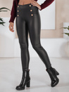 Női öko bőr leggings gombokkal fekete Dstreet UY2726 Dstreet UY2726