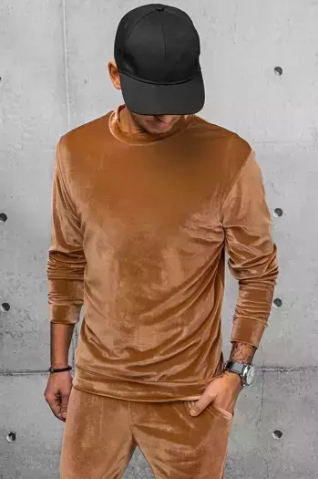 Férfi szabadidő pulóver Szín Camel DSTREET BX5530