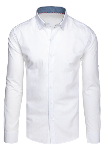 Férfi hosszú ujjú smart ing fehér Dstreet DX2669