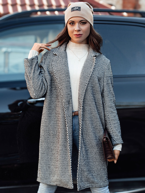 Női oversize kabát TEDDSTYLE fekete Dstreet NY0725