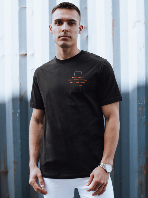 Férfi fekete póló Dstreet RX5528