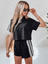 Női edzőruha szett LOVE SPORT fekete Dstreet AY1135 AY1135_1
