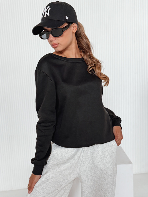 Női pulóver FASHION II fekete színben BY0150z