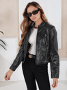 Női bőr ramones dzseki fekete Dstreet TY5205
