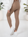 Női viaszos bézs leggings Dstreet UY2727