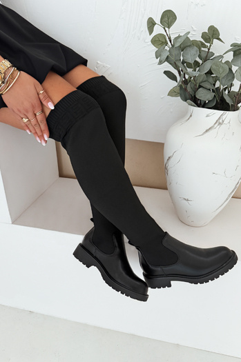 Női over-the-knee csizma fekete Dstreet ZY1006