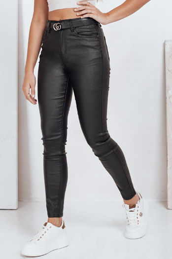 Női viaszolt skinny farmer fekete Dstreet UY2750 UY2750