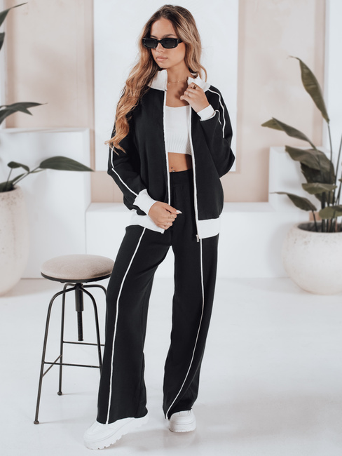Női sportos szett MISSVIBES fekete Dstreet AY1155