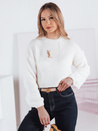 Női oversize pulóver BILLIS ecru Dstreet MY2284