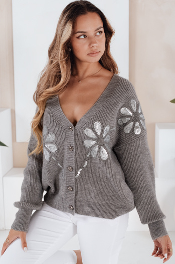 Női KERINDA kardigán szürke Dstreet MY2503