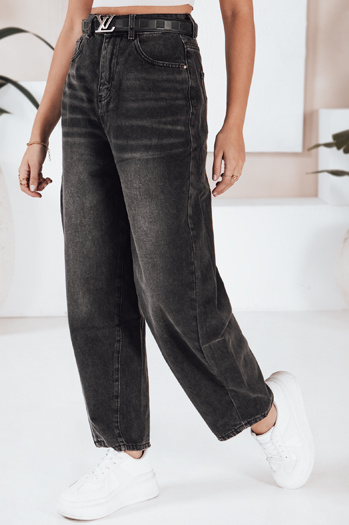 Női ballonos szabású farmer fekete Dstreet UY2743