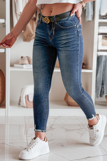 Női skinny farmer nadrág övvel SKINNYJUP kék Dstreet UY2223