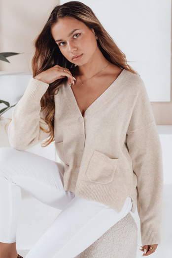 Női SORELIE ekrü színű kardigán Dstreet MY2510