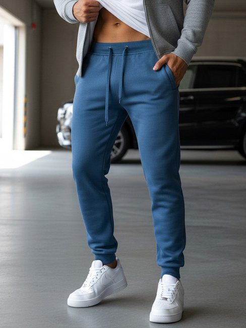 Férfi melegítőnadrág kék színben Dstreet UX3370