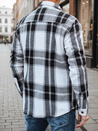 Férfi fekete-fehér kockás flanel ing Dstreet DX2673