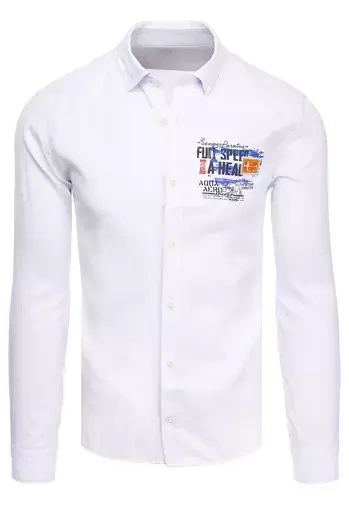 Férfi ing féher színben Dstreet DX2283