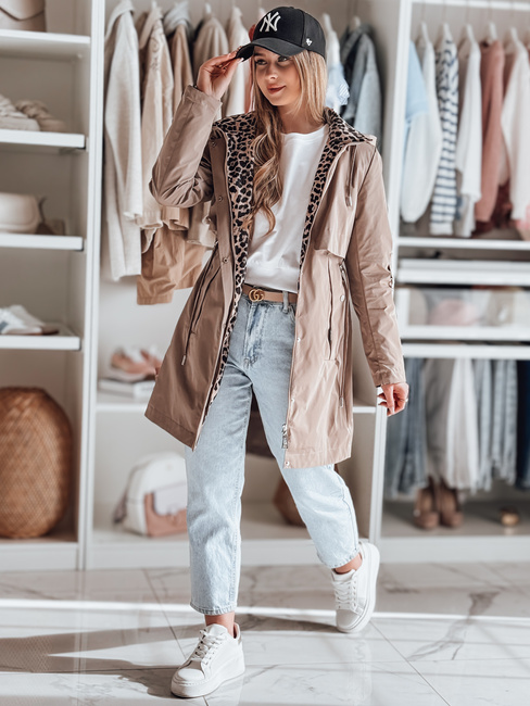 Női átmeneti parka dzseki FERISSA khaki Dstreet TY4873