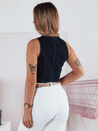 Női rövid farmer mellény JEANSPICE sötétkék Dstreet TY4795