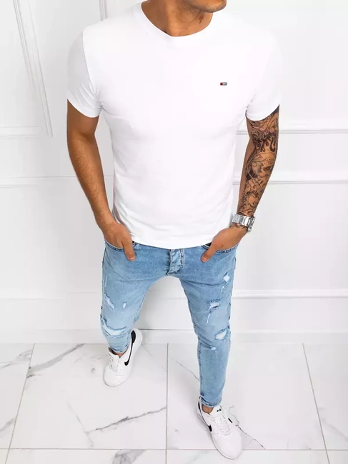 Férfi fehér póló Dstreet RX4561