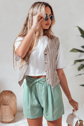 Női rövidnadrág RELAX TIME zöld Dstreet SY0461