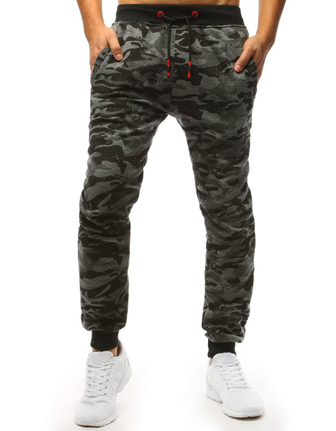 Férfi melegítőnadrág camo antracit színben Dstreet UX3454