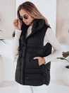 Női oversize mellény OMALIS fekete színben Dstreet TY3286