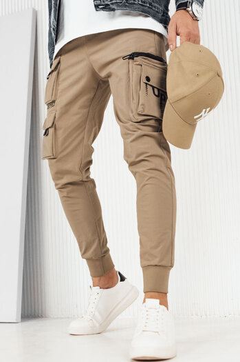 Férfi oldalzsebes nadrág Szín Bézs DSTREET UX4157