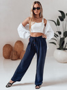 Női alkalmi széles szárú nadrág LOVETRIP navy blue Dstreet UY2636_1