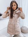 Női steppelt mellény GAMIS bézs Dstreet TY3293