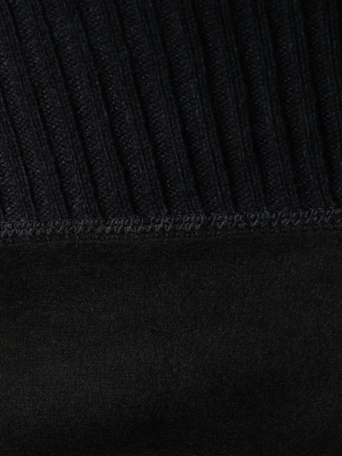 Férfi álló pulóver, szigetelt, sötétkék Dstreet WX2352