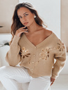 Női KERINDA camel kardigán Dstreet MY2501