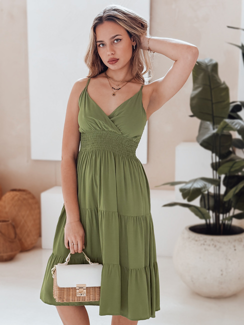 MISSBREEZE Dstreet zöld midi ruha EY2623