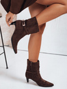 Női szarvasbőr barna csizma Dstreet ZY1207