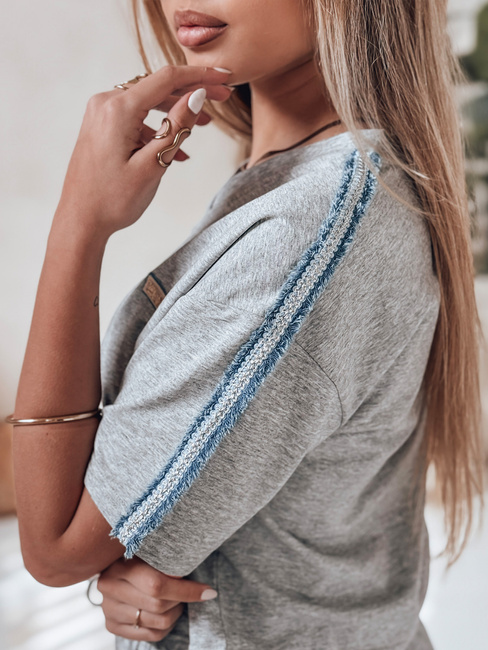 Női oversize edzőruha szett SPORT LIKE szürke Dstreet AY1145 AY1145