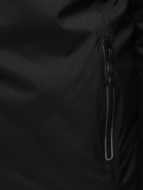 Férfi télikabát kapucnival fekete Dstreet TX5119