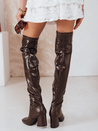 Női over-the-knee csizma barna Dstreet ZY1246 ZY1246