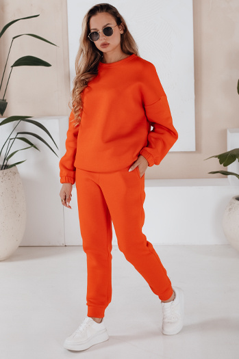 Női melegítő szett ARIELLA PREMIUM narancssárga színben Dstreet AY0724