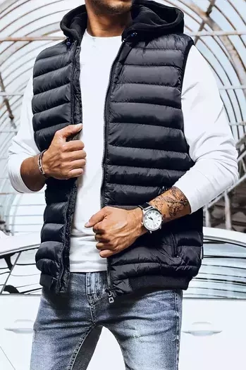 Kék szinű férfi steppelt mellény Dstreet TX4094