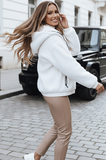 Női fehér kabát Dstreet TY5270 TY5270